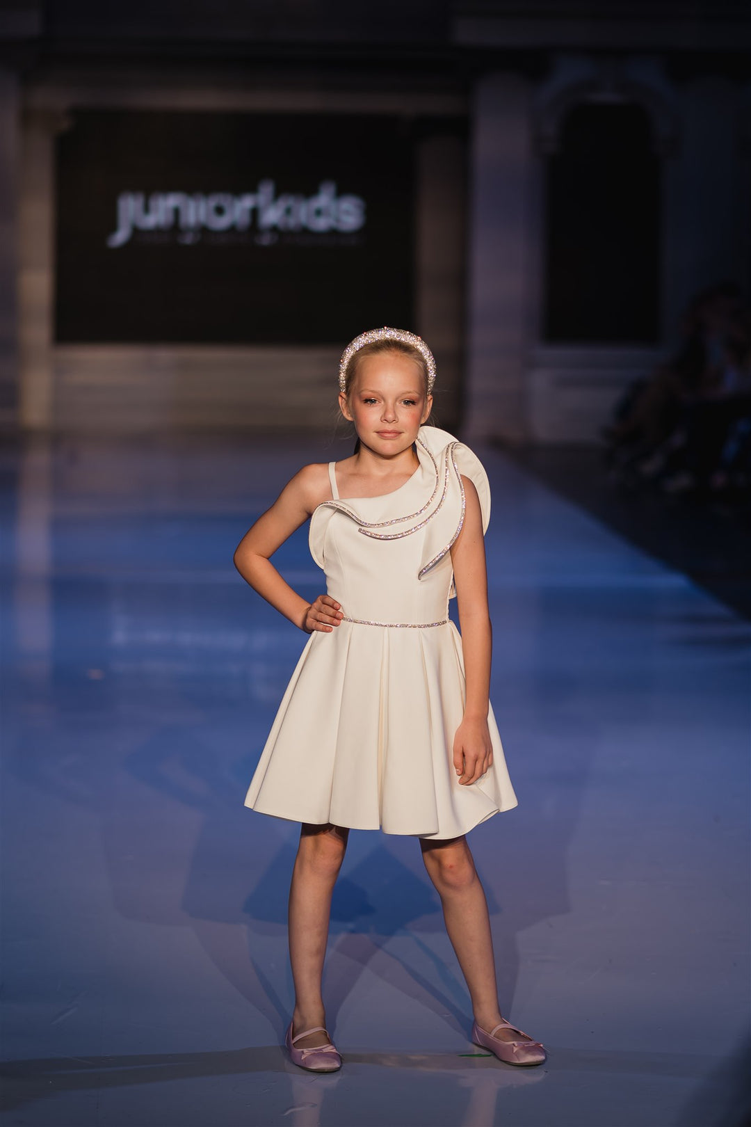 Robe de soirée élégante pour préadolescentes de célébrités