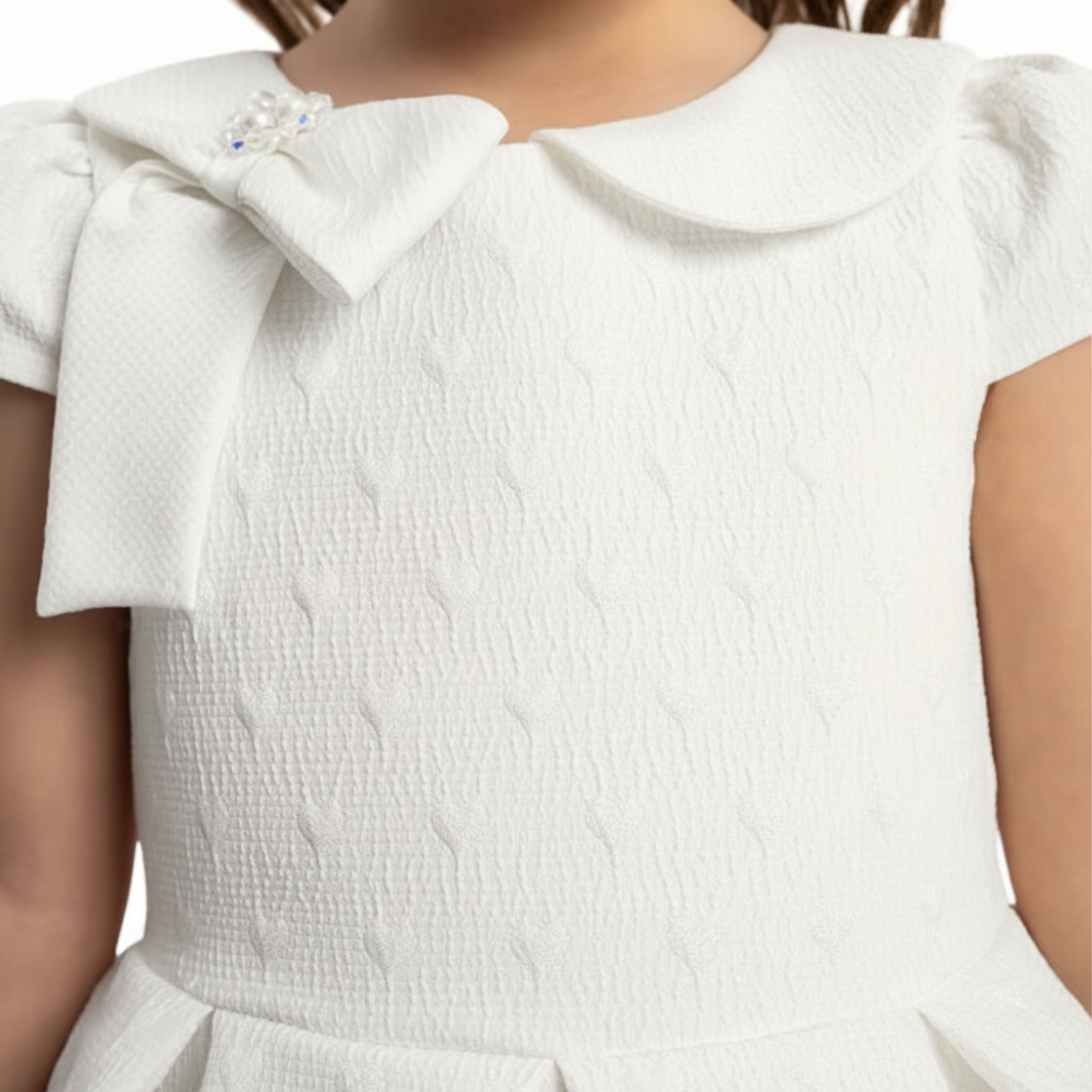 White Heart Baby Formal Dress