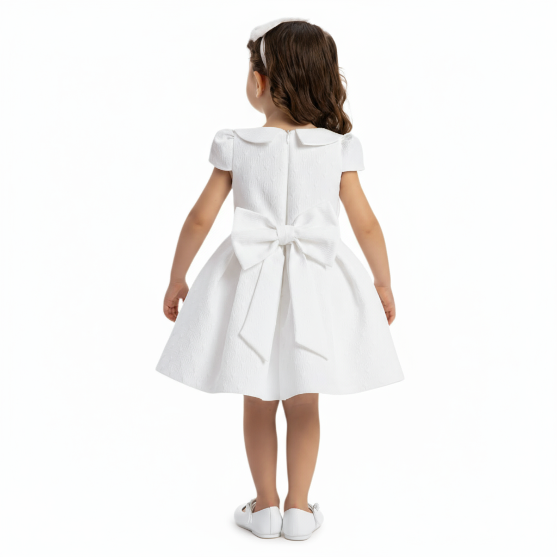 White Heart Baby Formal Dress