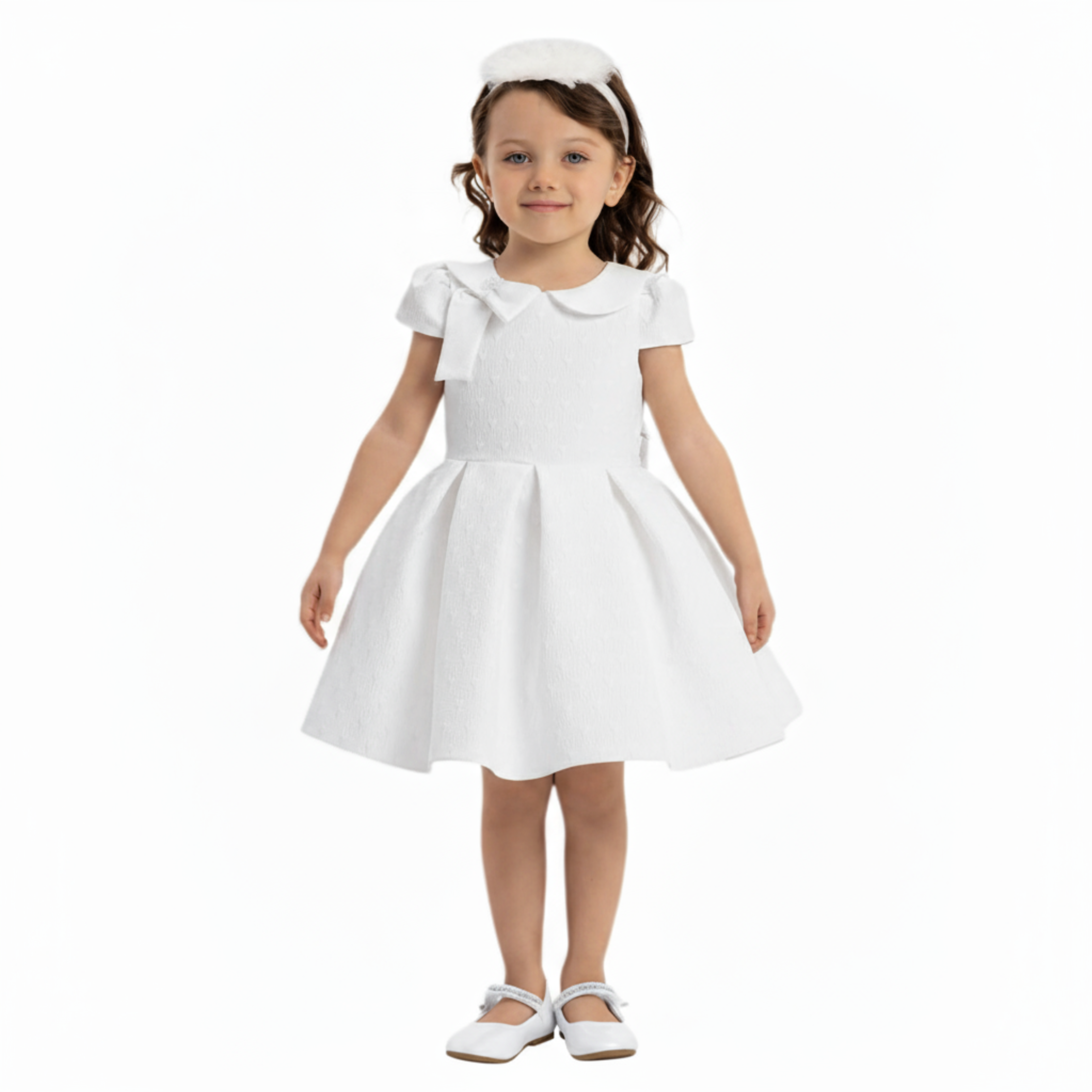 White Heart Baby Formal Dress