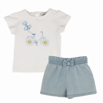 Ensemble décontracté Blue Daisy pour filles