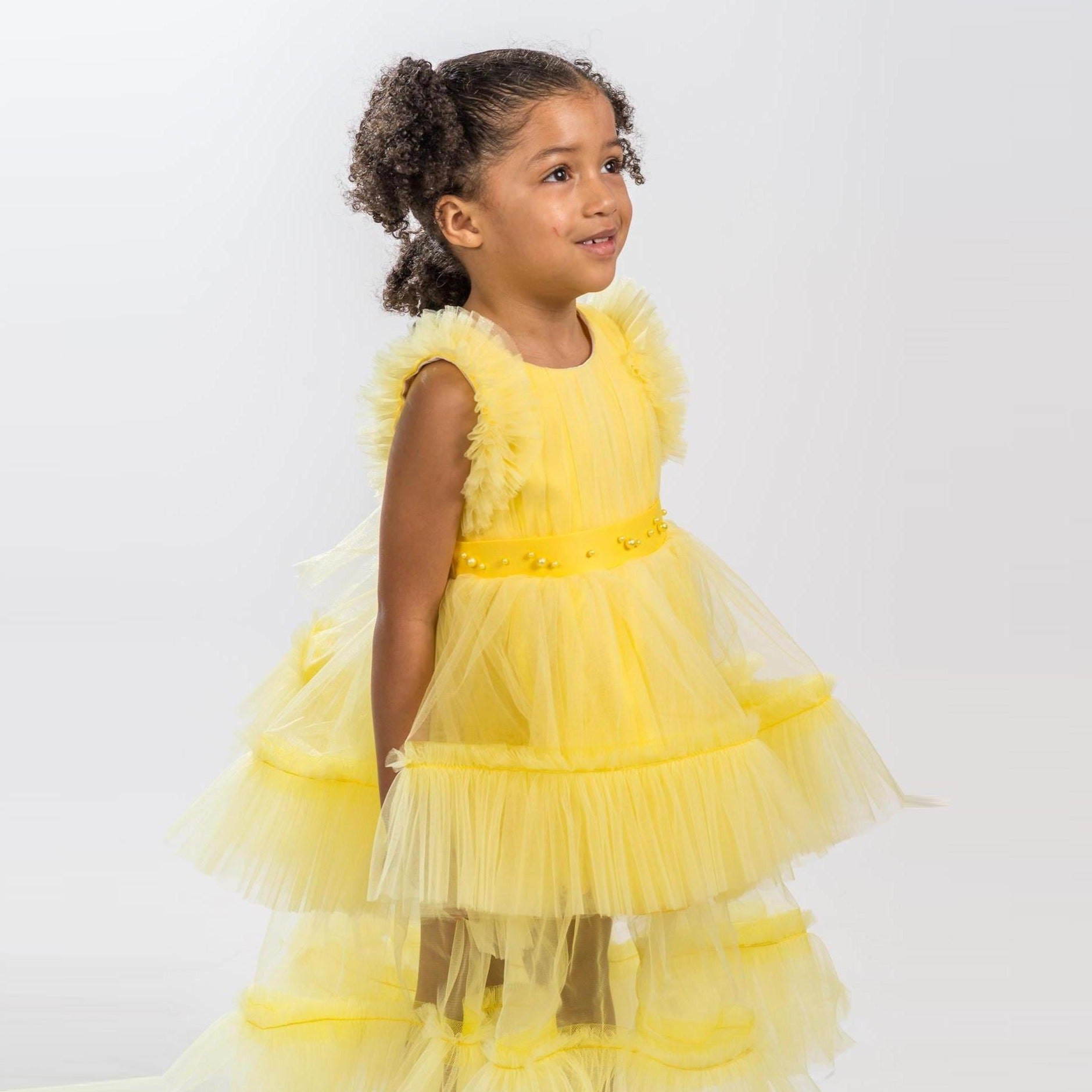 Childrens Yellow Dresses: Canary Tulle | Junior Kids Childrens Yellow Dresses: Canary Tulle | Junior Kids