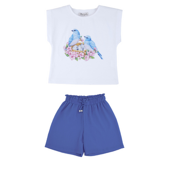 Blue Bird Girls Casual Set